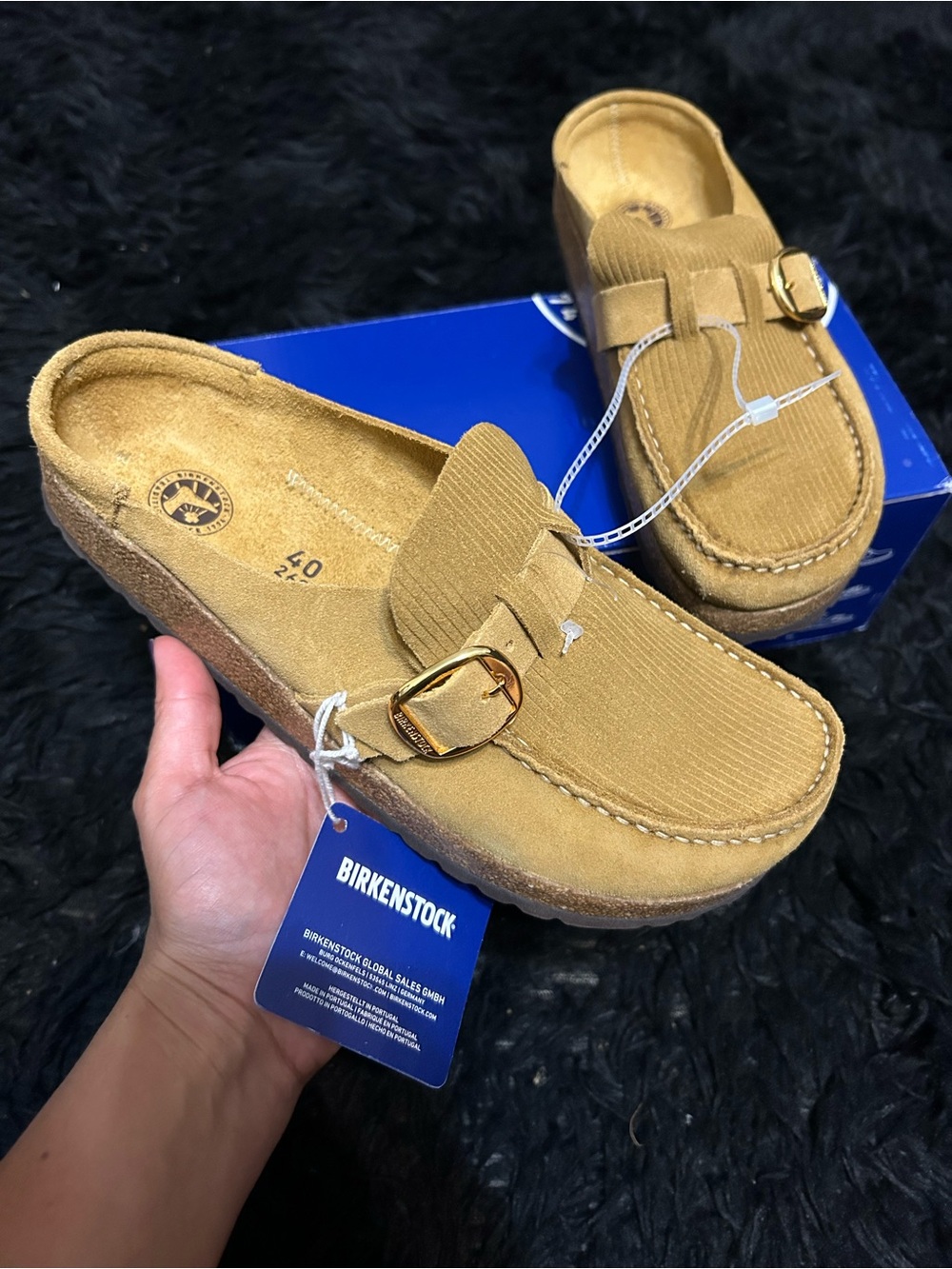 BIRKENSTOCK Buckley suede mules clogs slip on shoes women’s eur 40
New